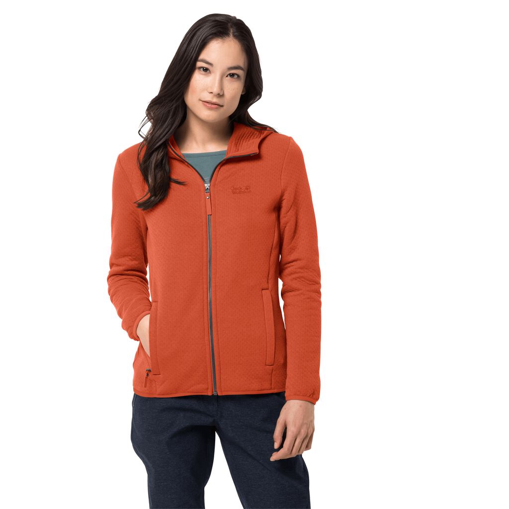 Jack Wolfskin NATORI HOODED Vestes Femme Orange - GZVJOHW-70